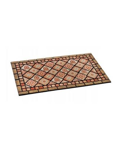 Deurmat ecomat indian tiles 46x76 cm