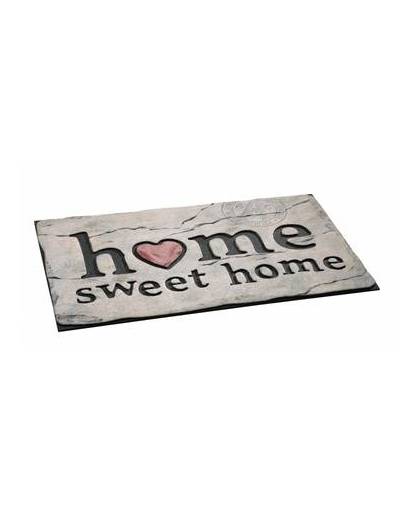Deurmat ecomat home sweet home hart 46x76 cm