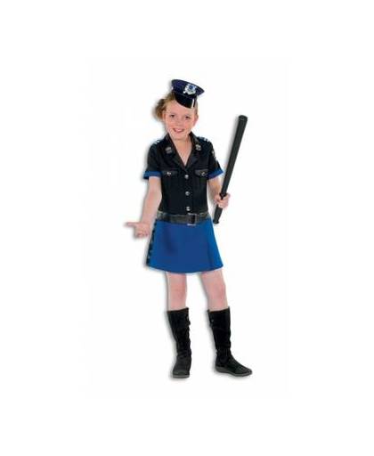 Politie jurkje deluxe voor meisjes 140