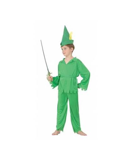 Groen robin kostuum voor jongens 140 - 8-10 jr