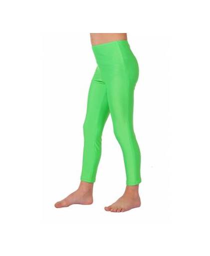 Neon groene kinder legging 164