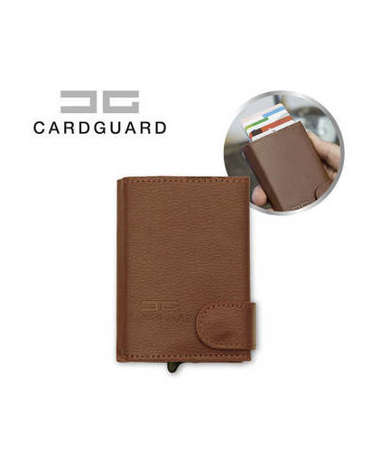Card guard rfid protector wallet brown