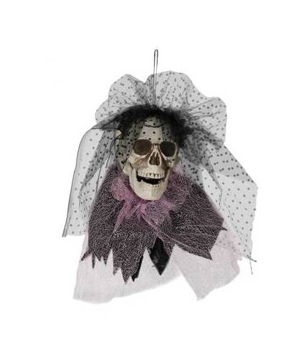 Halloween schedel bruid 43cm