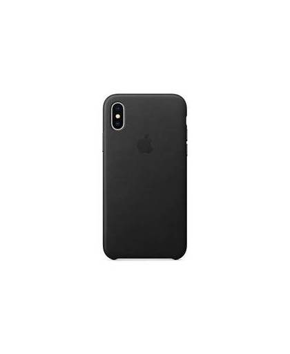 Zwarte leather case voor de iphone x