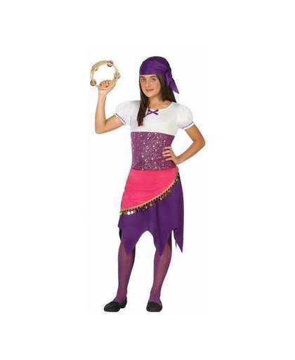 Zigeunerin esmeralda kostuum voor meisjes - gypsy kleding 116 (5-6 jaar)