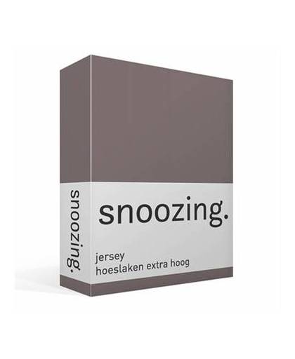 Snoozing jersey hoeslaken extra hoog - 1-persoons (80/90x200 cm)