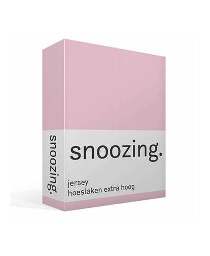 Snoozing jersey hoeslaken extra hoog - 1-persoons (90x210/220 cm)