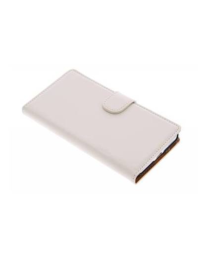 Premium wallet case voor de samsung galaxy alpha - white