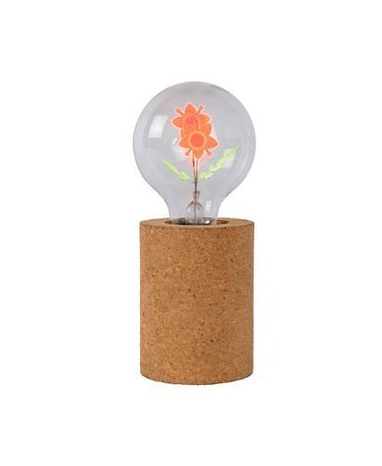 Lucide - corky tafellamp bloem 8cm - bruin