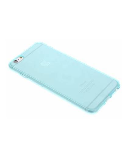 Turquoise transparante gel case voor de iphone 6(s) plus