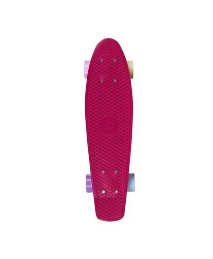 Playlife skateboard 57 cm donkerroze