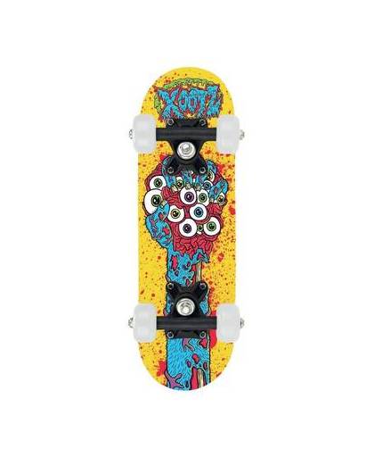 Xootz mini skateboard 44 cm junior geel