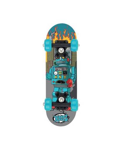 Xootz mini skateboard 44 cm junior blauw