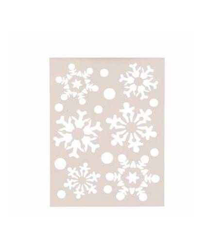Sneeuwvlokken sjabloon 21 x 30 cm