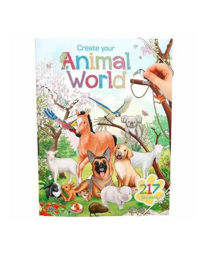 Stickerboek dieren wereld voor jongens