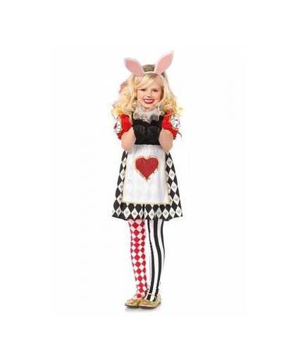 Leg avenue wonderland rabbit meisjes kostuum - maat xs (3 tot 4 jaar)