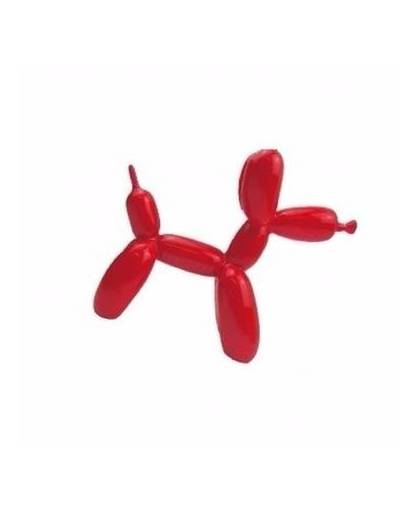 Rode modelleer ballonnen 100 stuks