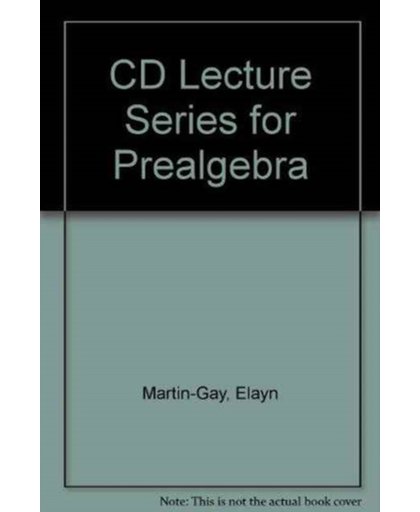 CD Lecture Series for Prealgebra