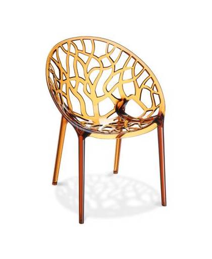 24designs stapelbare stoel crystal - glossy amber