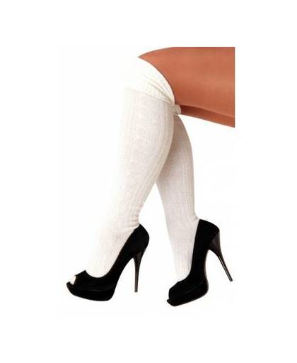 Oktoberfest - oktoberfest - witte tiroler kousen / sokken voor dames