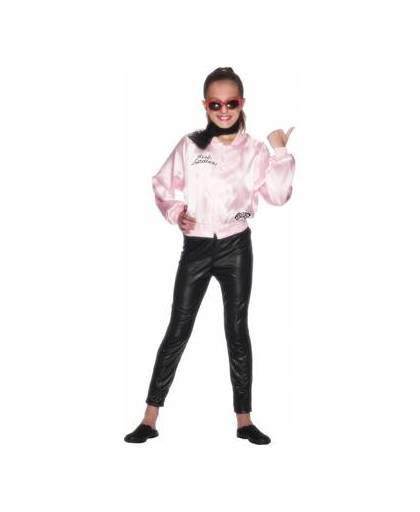Grease pink lady jasje voor meisjes 140-152 (9-12 jaar)
