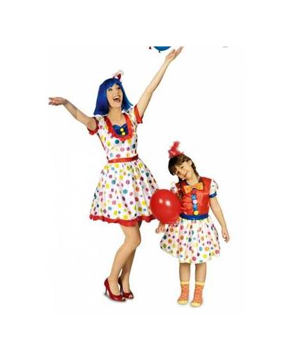 Gestipte clowns jurk voor meisjes 140-152