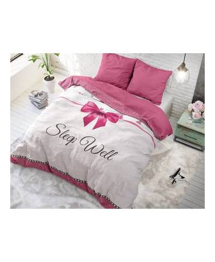 Sleeptime sleepwell pink - dekbedovertrek: 2-persoons (200 cm)