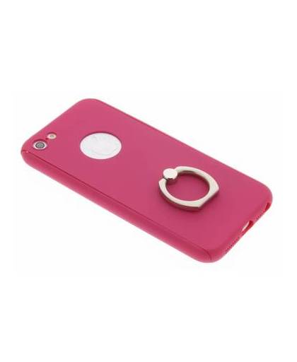Fuchsia 360º protect case met ring voor de iphone 5 / 5s / se