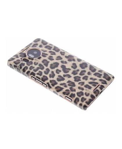 Bruin luipaard design hardcase hoesje voor de microsoft lumia 950 xl