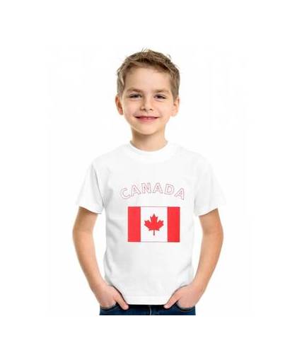 Wit kinder t-shirt canada s (122-128)