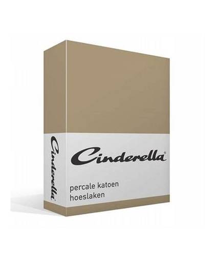 Cinderella basic percale katoen hoeslaken - 2-persoons (140x200 cm)