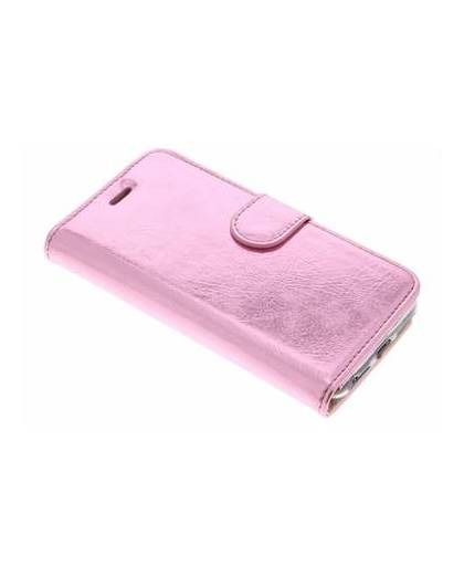 Roze glamour design tpu booktype hoes voor de iphone 8 / 7 / 6s / 6