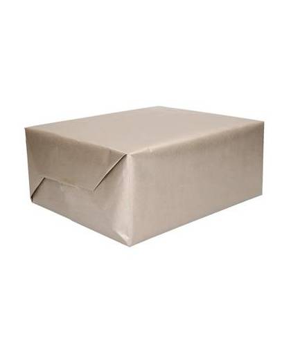 Kraft inpakpapier zilver - 200 x 70 cm - cadeaupapier / kadopapier