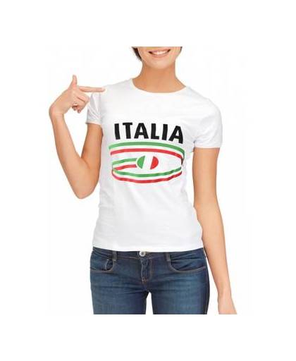 Wit dames t-shirt italie xl