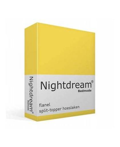 Nightdream flanel split-topper hoeslaken - lits-jumeaux (180x210/220 cm)