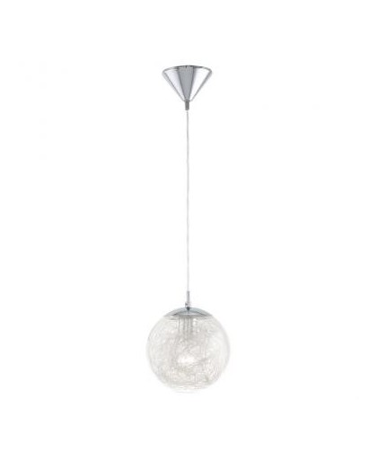 EGLO hanglamp Luberio - chroom/helder-aluminium