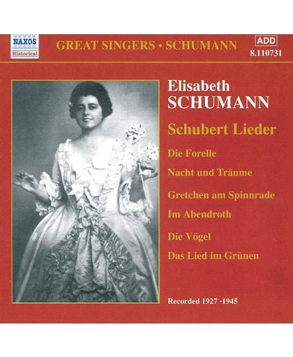 Elisabeth Schumann:Schubert