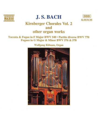 Bach: Kirnberger Chorales Vol 2 / Wolfgang Rubsam