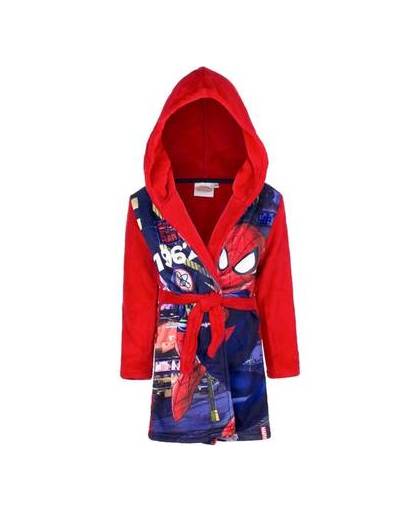Spiderman fleece badjas rood voor jongens 98