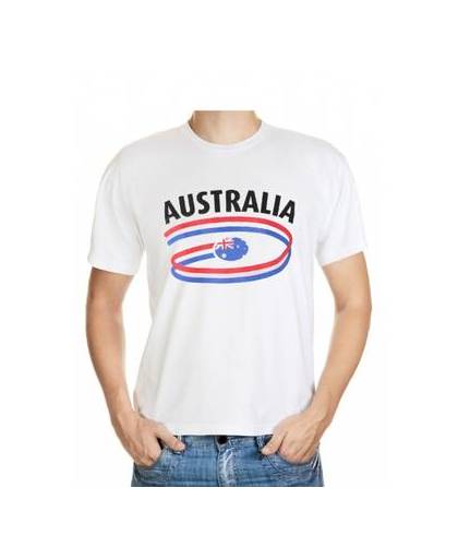 Wit heren t-shirt australie l