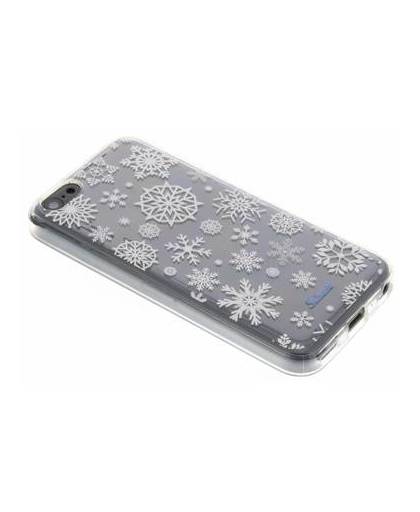 Winter wonderland sneeuwvlokken tpu hoesje voor de iphone 5c