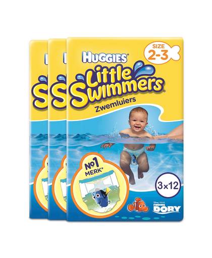 Little Swimmers maat 2-3 - voordeelverpakking - 36 zwemluiers