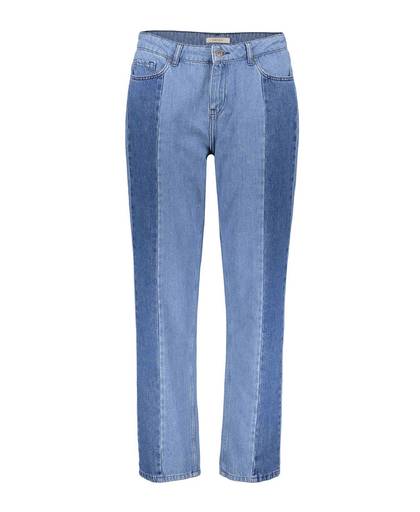 cropped straight fit jeans met hoge taille