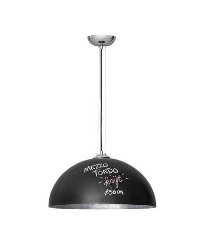 Eth hanglamp mezzo tondo - krijtverf - zwart - zilver - ø50 cm