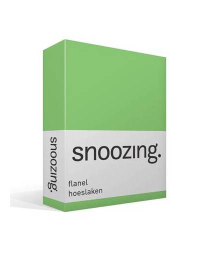 Snoozing flanel hoeslaken - 1-persoons (80/90x200 cm)