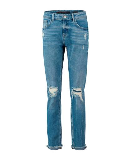 boyfriend jeans met slijtage details