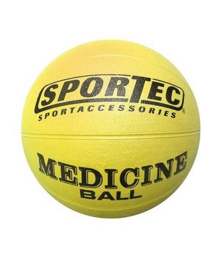 Sportec medicine bal rubber 1 kg geel