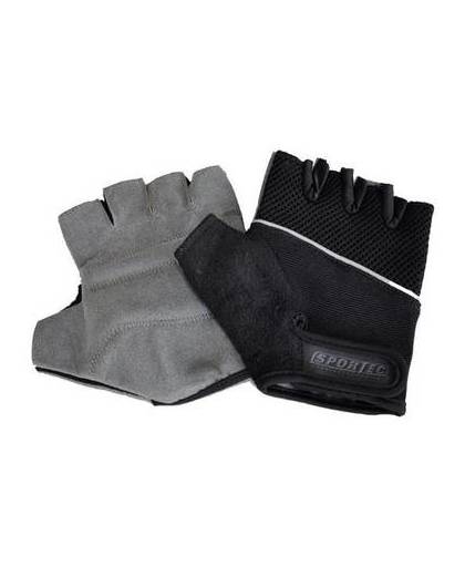 Sportec fitness handschoenen zwart maat 8 per set