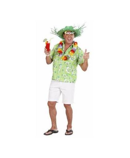 Hawaii shirt groen - maat / confectie: medium-large / 48-52