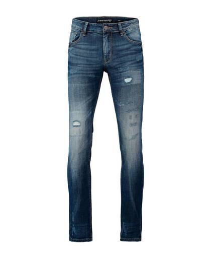 slim fit jeans met slijtage details